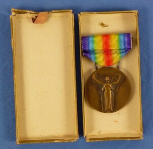 Boxed WWI French Victory Medal