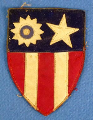 Leather China Burma India Shoulder Patch