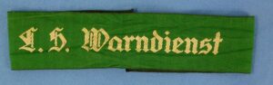 "L.S. Warndienst" (Air Raid Warning Service) Cuff Title
