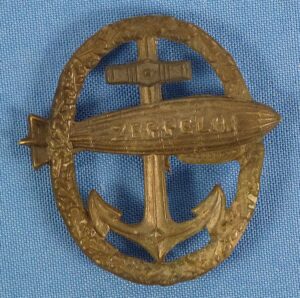 WWI German Naval Zeppelin Cap Badge