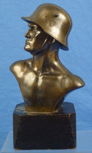 Third Reich Metal Soldier Bust
