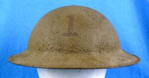 WWI Painted First Division Model 1917 Combat Helmet