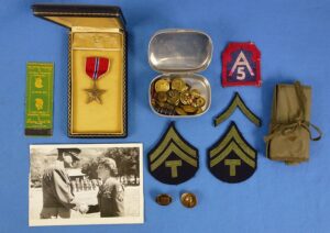 Identified Cased Bronze Star Group to a WAAC in Italy