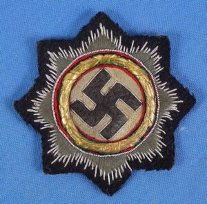 Waffen SS / Army Panzer Troop Cloth German Cross in Gold