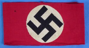 NSDAP Party Armband with Machine Woven Center and Swastika