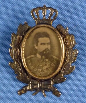 King Ludwig II of Bavaria Silver Pin