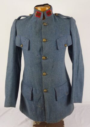 WWI French 68th Artillery Regiment Horizon Blue EM/NCO Tunic