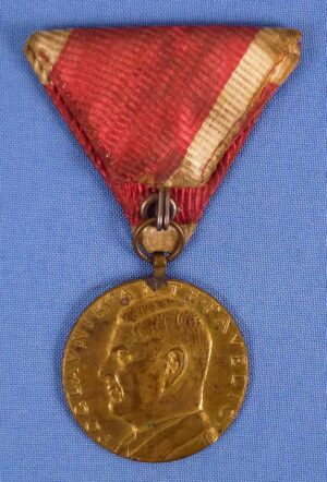 1941 Croatia Ante Pavelić Bravery Bronze Medal