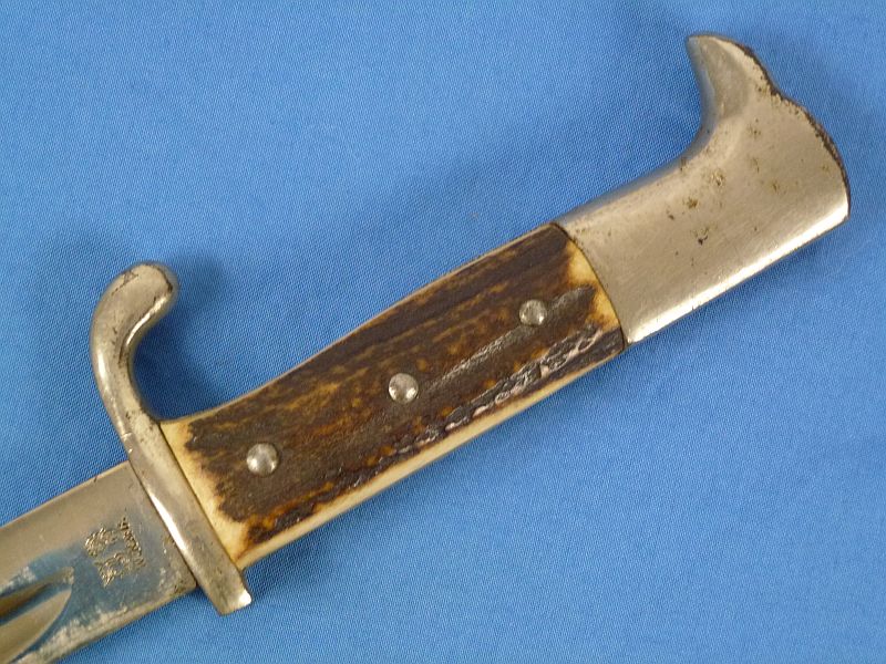WWI Imperial German Stag Grip M1898 Sawback Dress Bayonet by WKC - Image 8