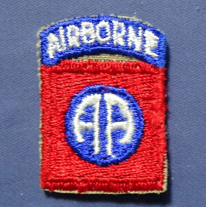 WWII 82nd Airborne Division Overseas Cap Patch 1 x1-1/2"