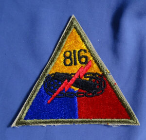 816th Armored Patch