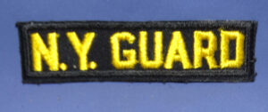 1950s-60s New York National Guard Yellow & Black Breast Tape