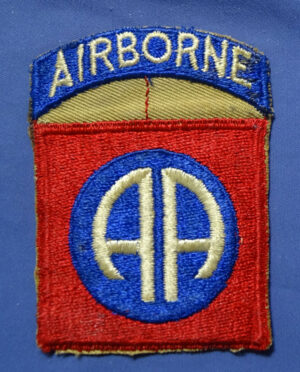 WWII 82nd Airborne Division 1 Piece Khaki Patch