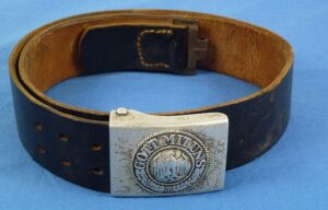 Named WWII German Army EM/NCO Waist Belt and Buckle
