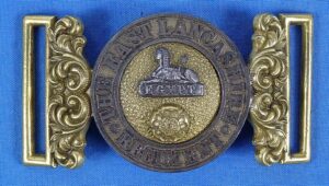 British Victorian East Lancashire Regiment Officer Belt Buckle