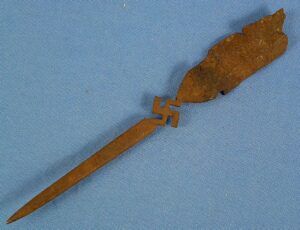 WWII German Swastika Trench Art Letter Opener