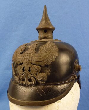 Unit Marked WWI Prussian EM/NCO Pickelhaube