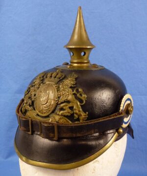 Imperial Bavarian EM/NCO Pickelhaube - One Year Volunteer