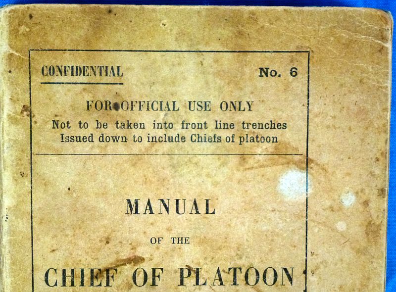 1917 Manual of the Chief of Platoon of Infantry published by the AEF - Image 2