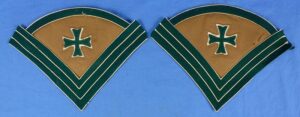 Pair Spanish American War Hospital Steward Sergeant Khaki Chevrons