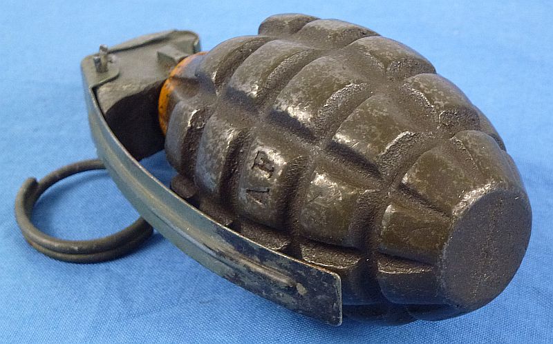 Inert WWII MK 2 High Explosive Fragmentation Grenade by American Fireworks Company - Image 3