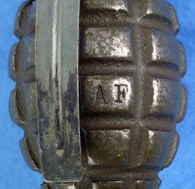 Inert WWII MK 2 High Explosive Fragmentation Grenade by American Fireworks Company - Image 6