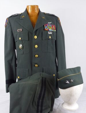 The Uniform and Overseas Cap of U.S. Army Aviation Commander Major General Carl McNair, Jr.
