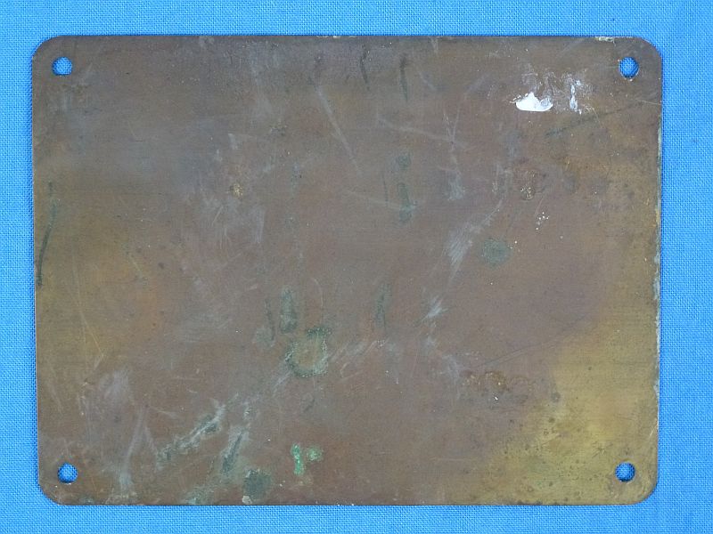 1942 Dated M5 Stuart Light Tank Data Plaque - Image 2