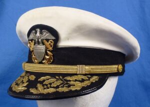 Named U.S. Navy Admiral's Visor Cap by Bancroft