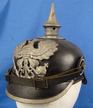 Named, 1915 Dated, and Unit Marked Imperial Prussian EM/NCO Pickelhaube