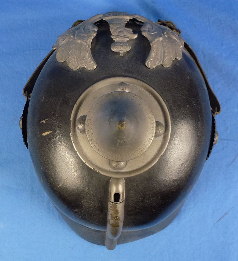 Named, 1915 Dated, and Unit Marked Imperial Prussian EM/NCO Pickelhaube - Image 6