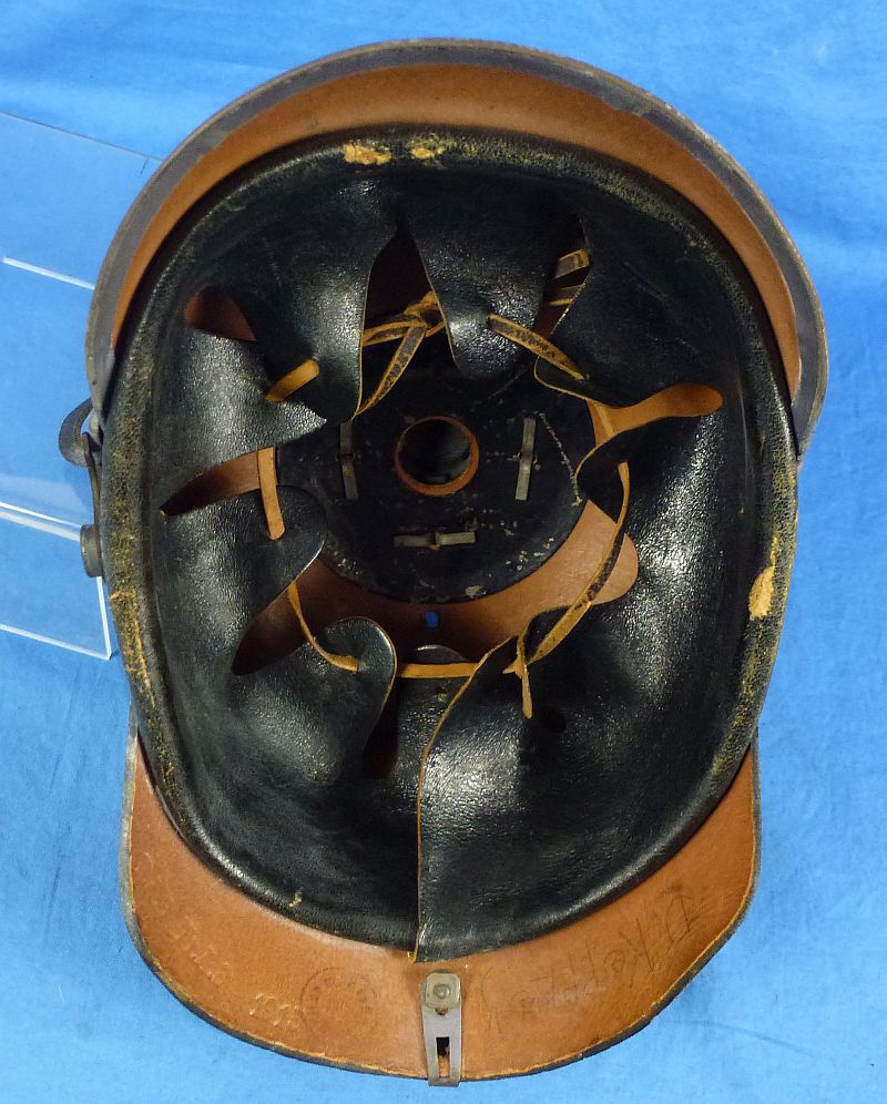 Named, 1915 Dated, and Unit Marked Imperial Prussian EM/NCO Pickelhaube - Image 7