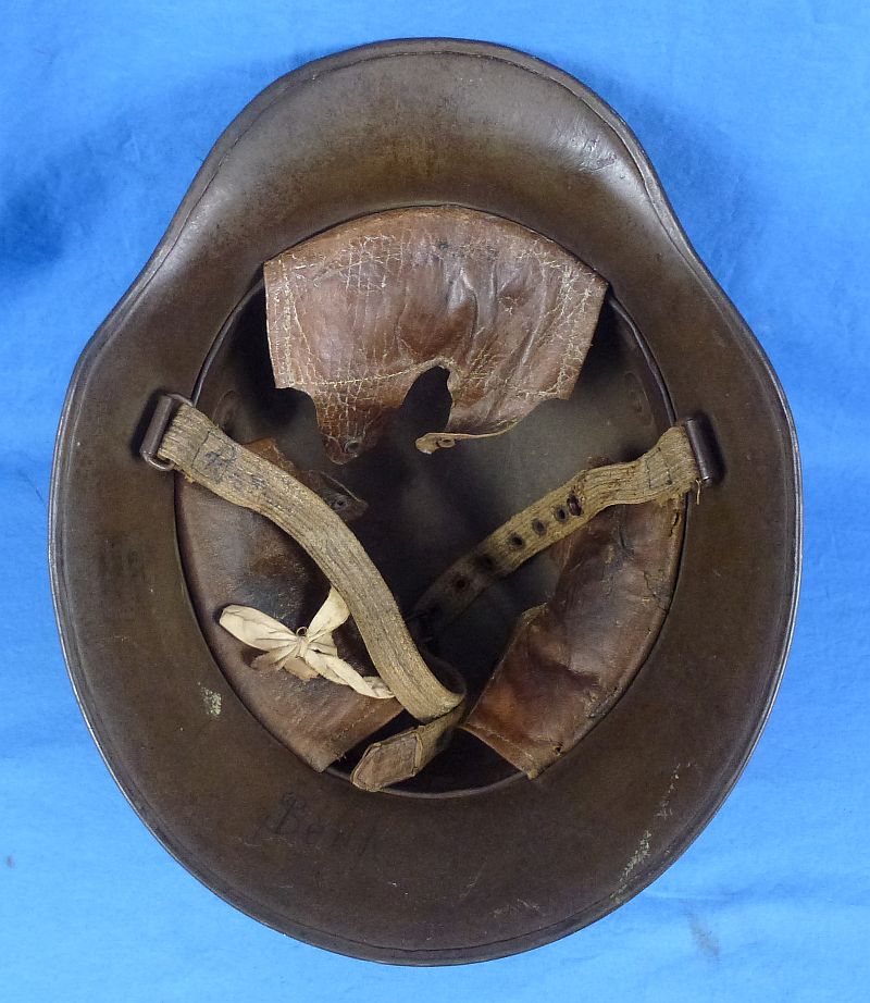 Named Austrian Model 1917 Combat Helmet by Bruder Gottlieb u. Brauchbar Brunn - Image 8