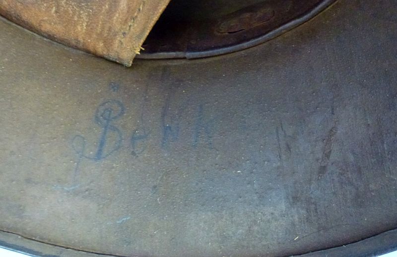 Named Austrian Model 1917 Combat Helmet by Bruder Gottlieb u. Brauchbar Brunn - Image 9