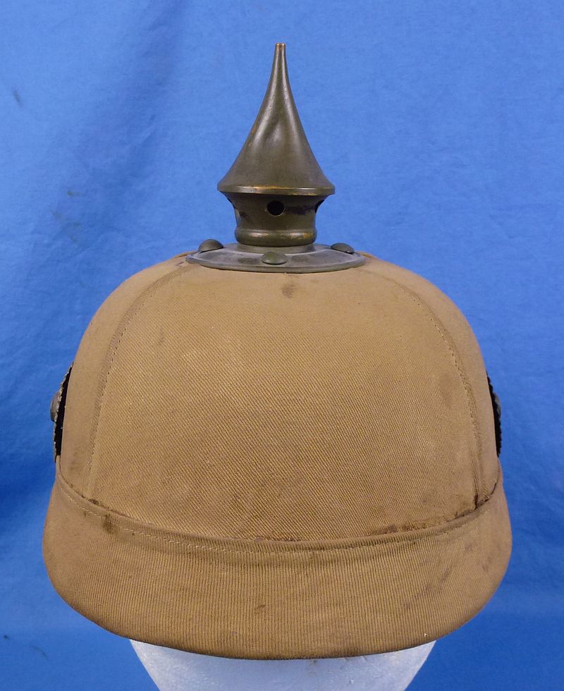 WWI Imperial Bavarian Ersatz Tropical Pickelhaube - Image 4