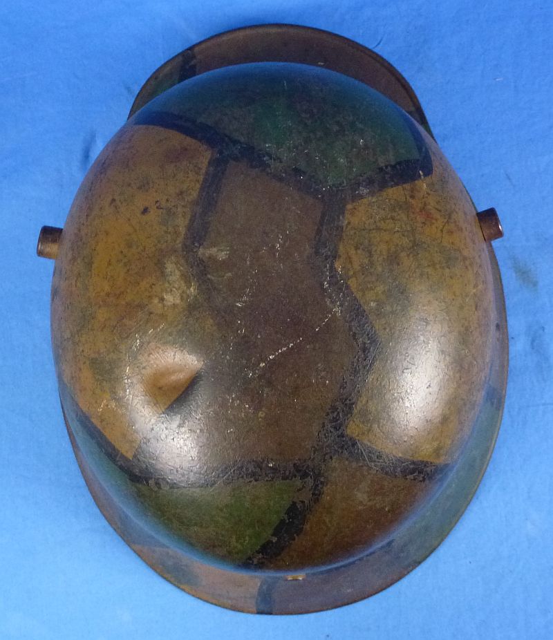 WWI German Camouflaged M1916 Combat Helmet by Hermann Weissenburger & Company - Image 6