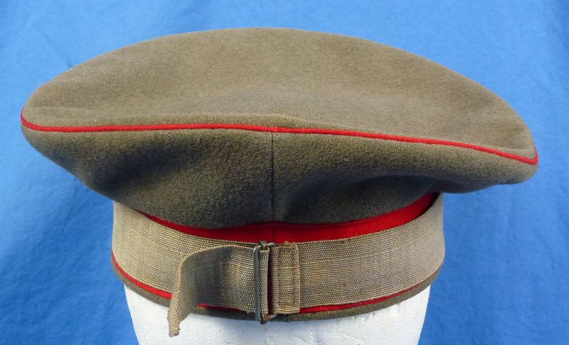 Named Imperial German Field Grey Visor Cap with Camouflage Cap Band - Image 5