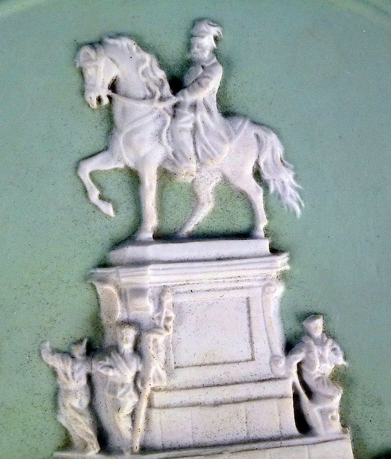 Jasperware Porcelain Plaque of the Kaiser Wilhelm Monument in Stettin - Image 2