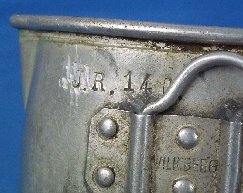 Unit Marked WWI First Pattern German Aluminum Drinking Cup - Image 3