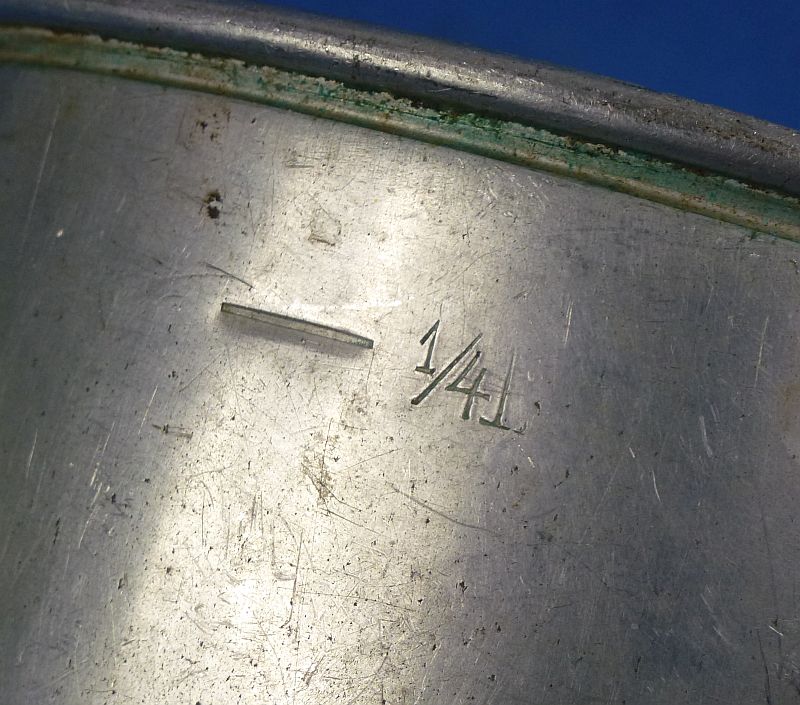 Unit Marked WWI First Pattern German Aluminum Drinking Cup - Image 5