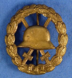 Cut Out WWI Gold German Wound Badge