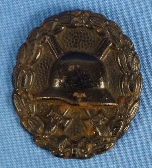 WWI German Black Wound Badge Lacking Catch