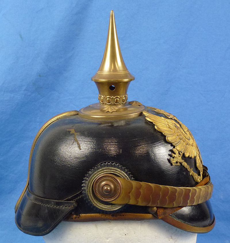 Imperial Prussian Reserve Officer Pickelhaube with Cloth Cover - Image 5