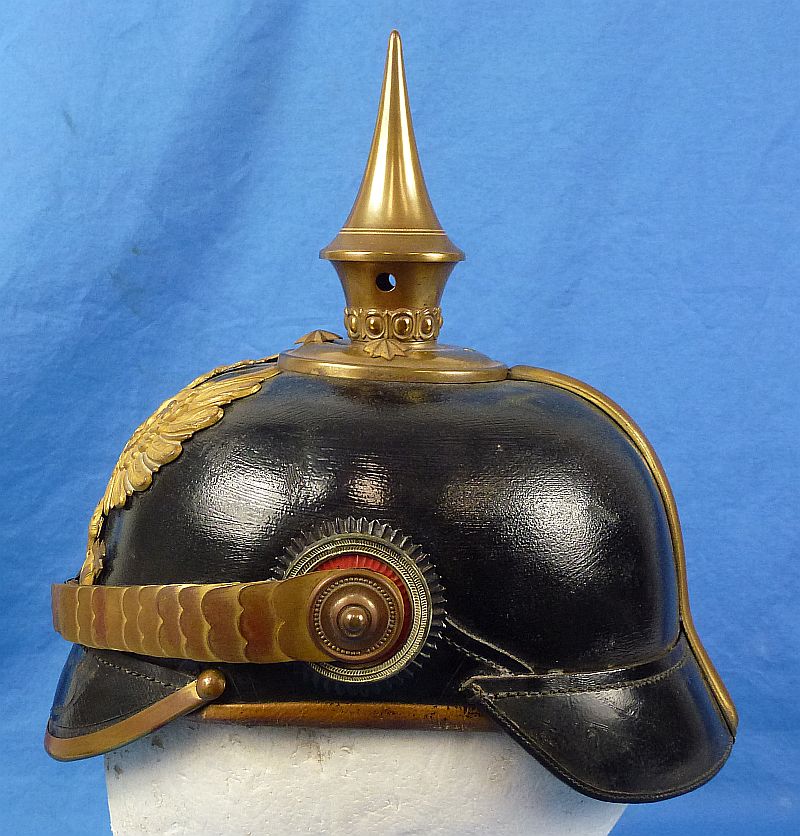 Imperial Prussian Reserve Officer Pickelhaube with Cloth Cover - Image 8