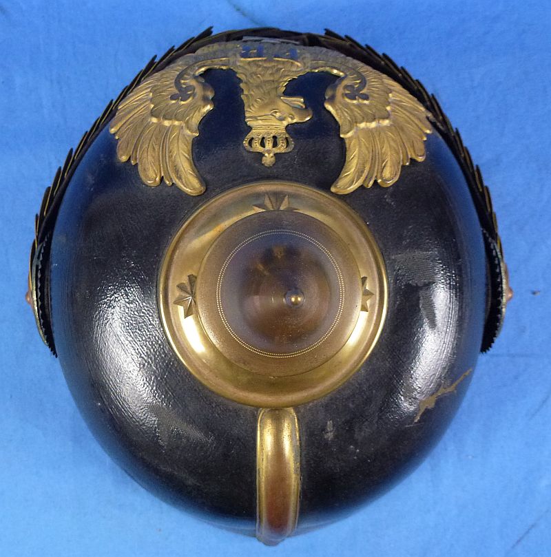 Imperial Prussian Reserve Officer Pickelhaube with Cloth Cover - Image 10