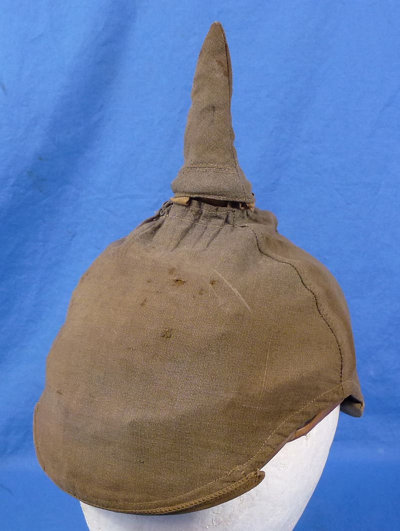 Imperial Prussian Reserve Officer Pickelhaube with Cloth Cover - Image 12