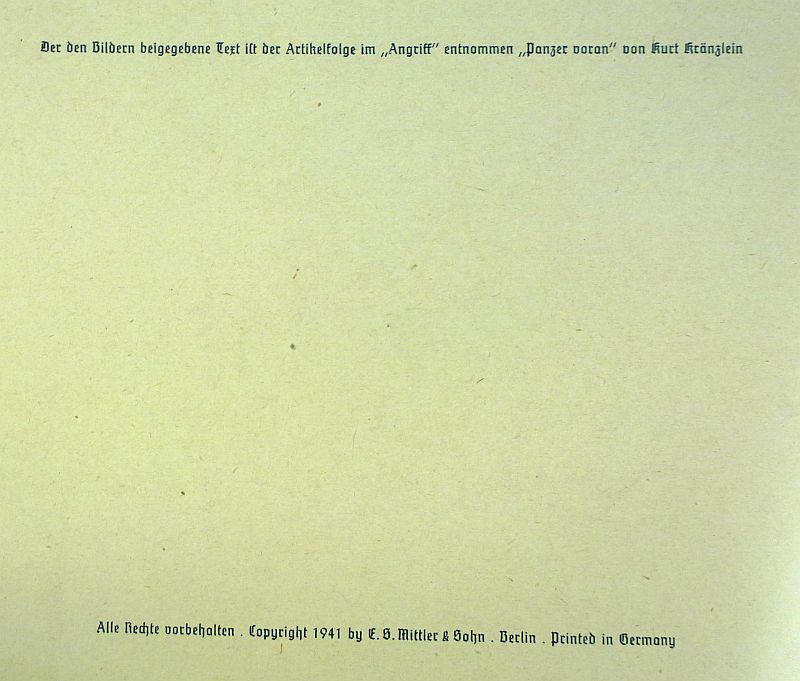1941 German Panzer Unit Book: "Mit Dem K Durch Frankreich" ("With K Through France") - Image 2