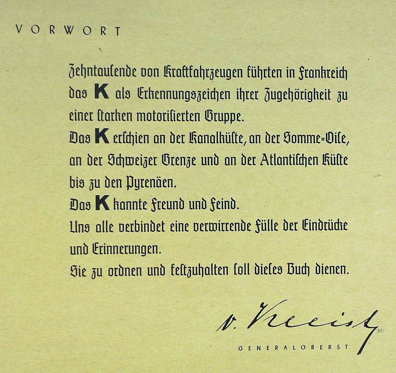 1941 German Panzer Unit Book: "Mit Dem K Durch Frankreich" ("With K Through France") - Image 4