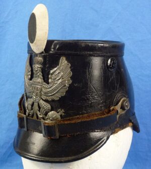 WWI Model 1915 Imperial Prussian Jäger EM/NCO Shako Marked to a Machine Gun Unit