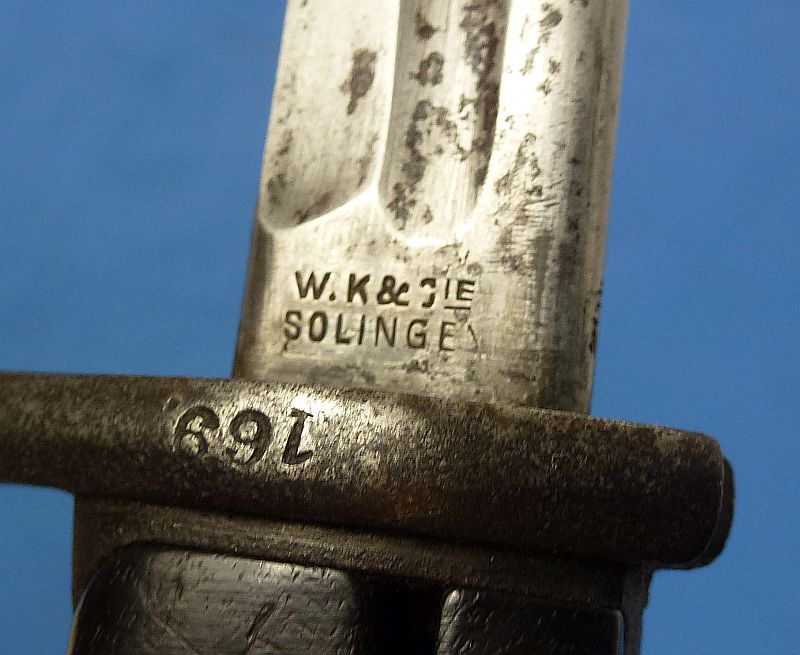 Imperial German M1898 n/A Bayonet by WKC with Frog and Knot - Image 6